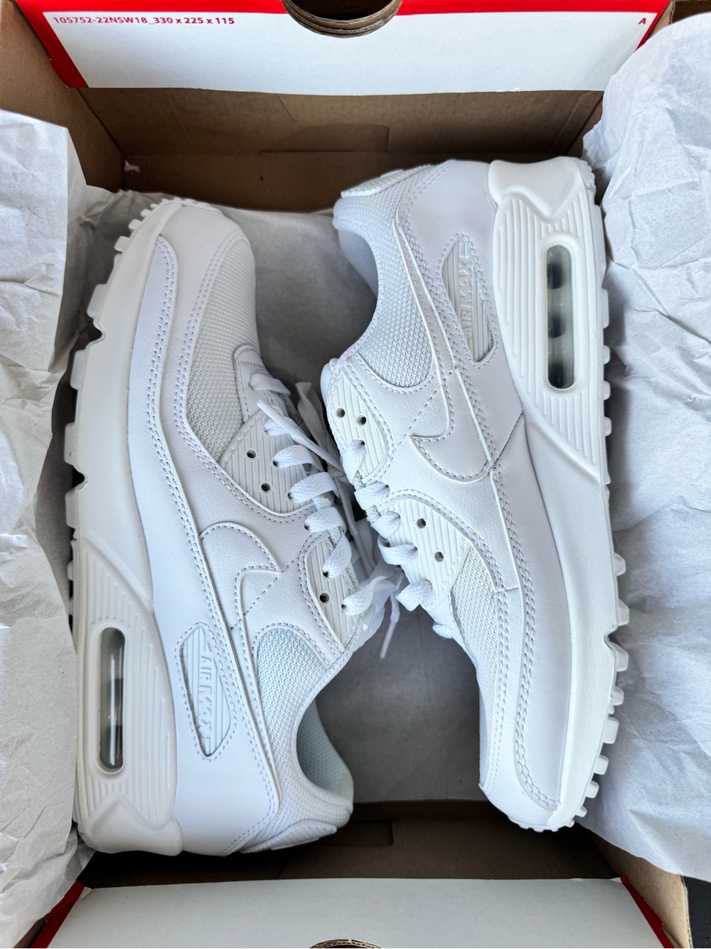Nike Air Max 90 White Men’s Sneakers Size 8